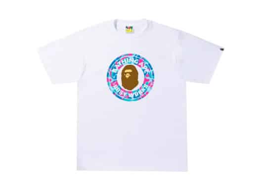 BAPE Marble Camo Busy Works Tee White
