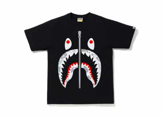 BAPE Space Camo Shark Tee (SS21) Black
