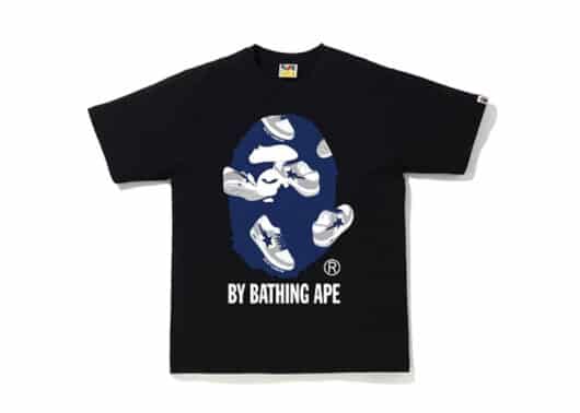 BAPE Sta Random by Bathing Ape Tee Black/Navy