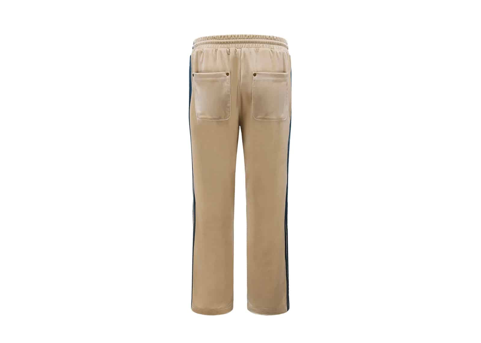 Buy Galliano Landor Velvet Stripe Patchwork Pants Khaki Online in