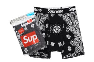 Supreme Hanes Bandana Boxer Briefs (2 Pack) Black