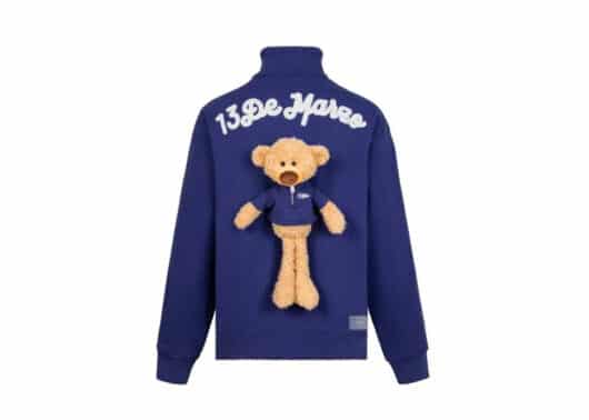 13De Marzo Doozoo Half Zipper Sweater Blue