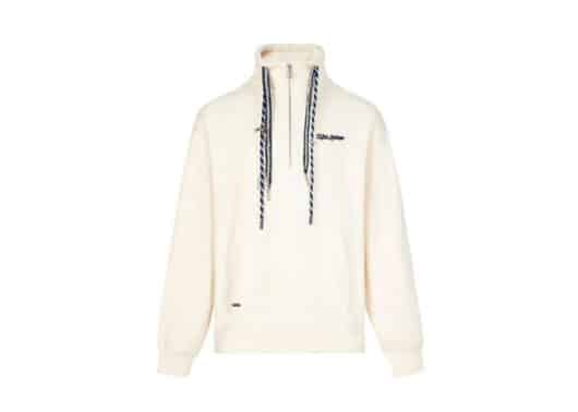13De Marzo Doozoo Half Zipper Sweater White - Image 2