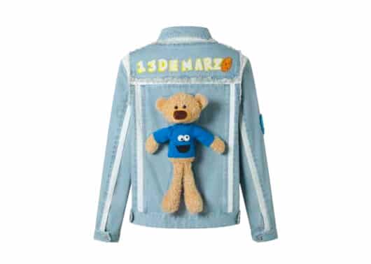 13de Marzo x Sesame Street Cookie Monster Denim Jacket Blue