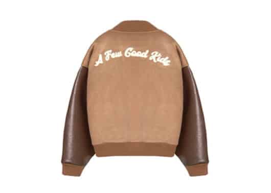 A Few Good Kids Basic Logo A Varsity Jacket Brown (FW22)