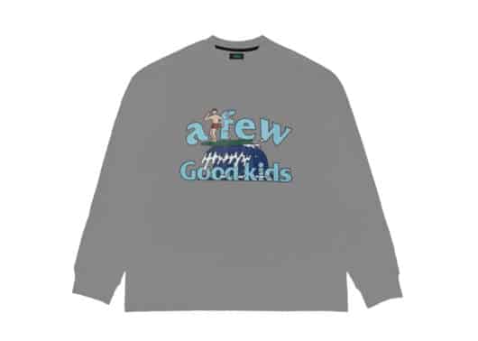 A Few Good Kids Surfing Boy L/S Tee Grey