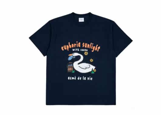 ADLV Fish Swan Tee Navy