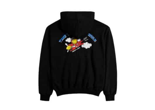 ADLV x Smiley Airplane Printing Hoodie Black - Image 2
