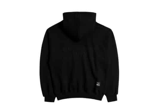 ADLV x Smiley Biker Smiley Emboss Printing Hoodie Black - Image 2