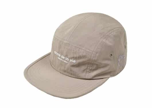 ADLV x Smiley Biker Smiley Embroidery Camp Cap Beige