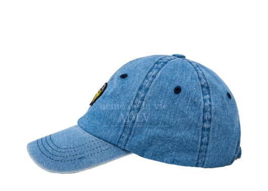 ADLV x Smiley Biker Smiley Wappen Ball Cap Blue - Image 2