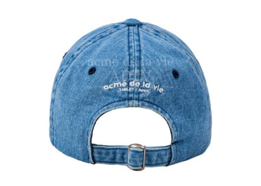 ADLV x Smiley Biker Smiley Wappen Ball Cap Blue - Image 3