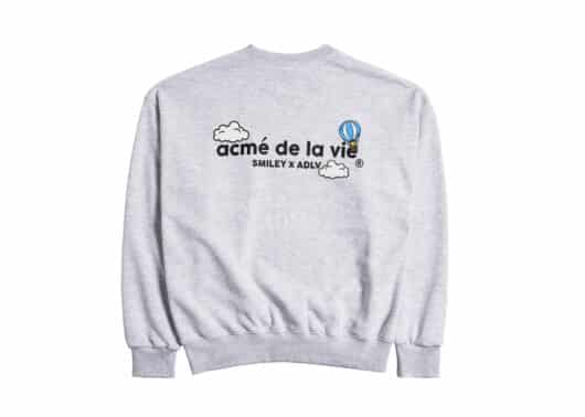 ADLV x Smiley Hot-Air Balloon Artwork Crewneck Grey - Image 2