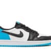 Air Jordan 1 Low Black Dark Powder Blue (W)