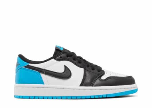 Air Jordan 1 Low Black Dark Powder Blue (W)