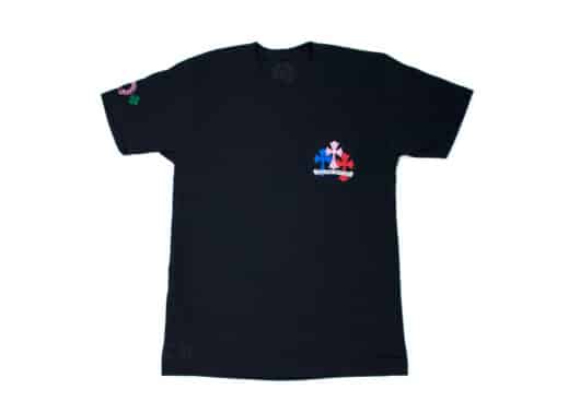 Chrome Hearts Multi Color Cross Cemetery Tee Black