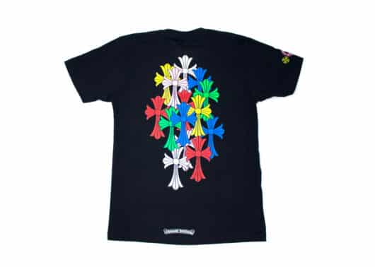 Chrome Hearts Multi Color Cross Cemetery Tee Black - Image 2