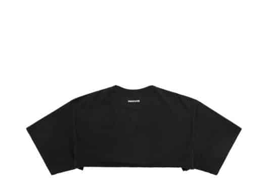 Nervis Basic Smile Puff Logo Cropped Tee Black - Image 2