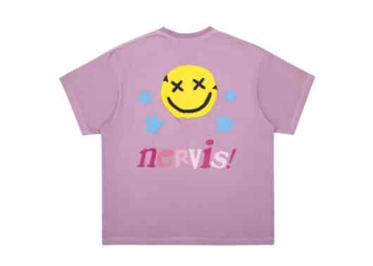 Nervis Star Puff Print Tee Pink