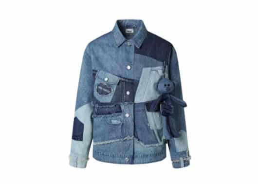 13De Marzo Patchwork Denim Jacket Blue