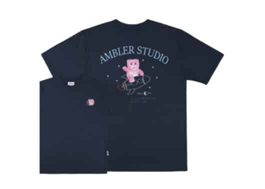 Ambler Rocket Belly Tee Navy BS109