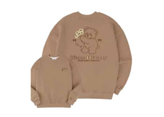Ambler Warm & Fuzzy Crewneck Beige AMM1013