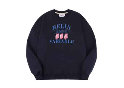 Ambler x Belly Dance Belly Crewneck Navy BMM202
