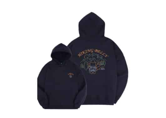 Ambler x Belly Hiking Belly Hoodie Navy BMM204