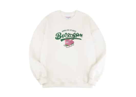 Ambler x Belly Sled Belly Crewneck Ivory BMM201