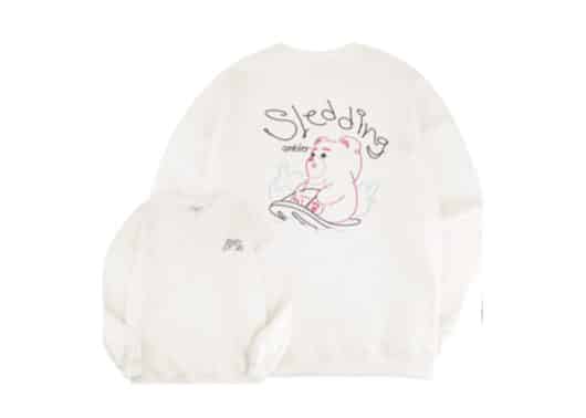 Ambler x Belly Sledding Belly Crewneck Ivory BMM205