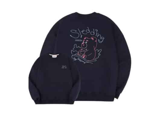 Ambler x Belly Sledding Belly Crewneck Navy BMM205