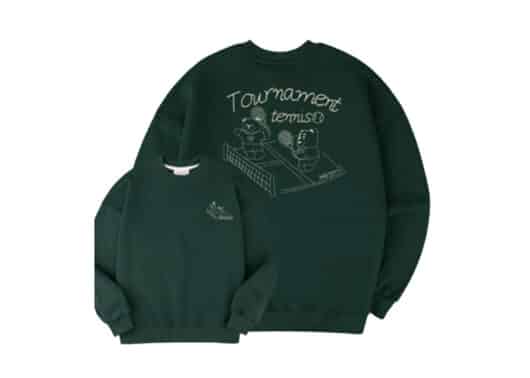 Ambler x Belly Tennis Belly Crewneck Green BMM203