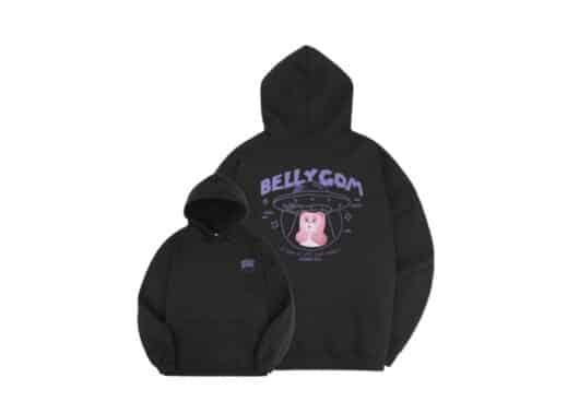 Ambler x Belly UFO Belly Gom Hoodie Black BMM208