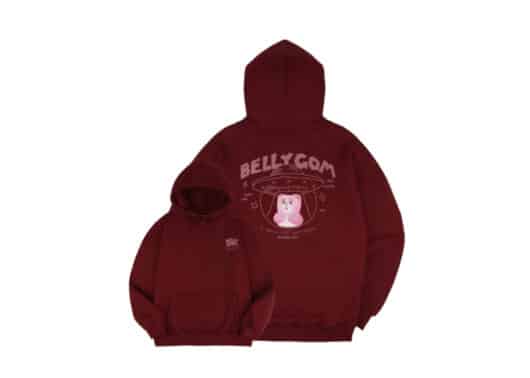 Ambler x Belly UFO Belly Gom Hoodie Burgundy BMM208