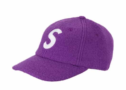 Supreme Boiled Wool S Logo 6-Panel Purple