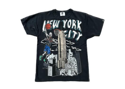 Warren Lotas New York Empire Stone Washed Tee Black