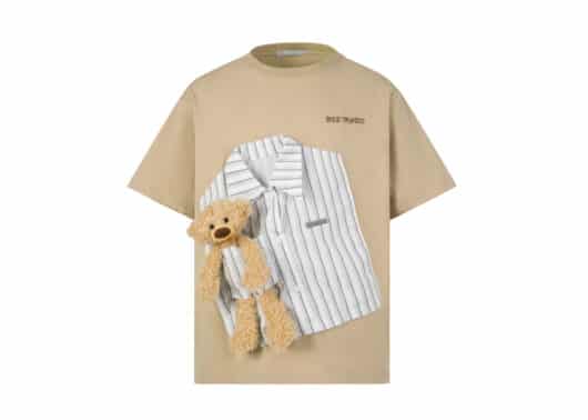 13De Marzo Extra Shirt Pocket Bear Tee Khaki