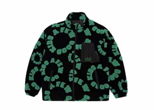 A Few Good Kids Allover Logo Wool Jacket Black