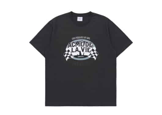 ADLV Racing Flag Tee Charcoal