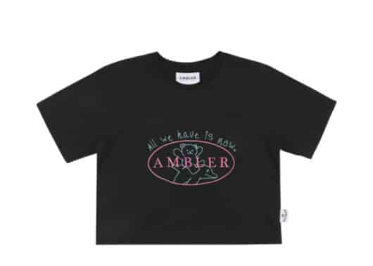 Ambler All We Have Is Now Crop Tee Black ACR302
