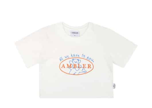 Ambler All We Have Is Now Crop Tee Cream ACR302