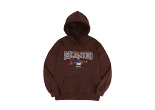 Ambler Basketball Bear Hoodie Brown AHP904