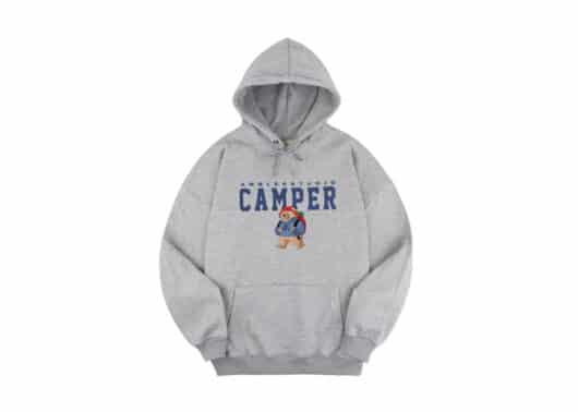 Ambler Camper Bear Hoodie Melange AHP903
