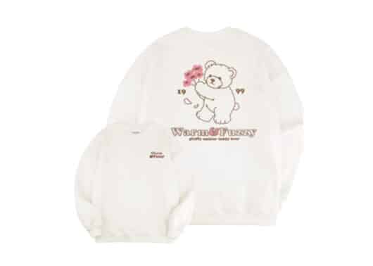Ambler Warm & Fuzzy Crewneck Ivory AMM1013