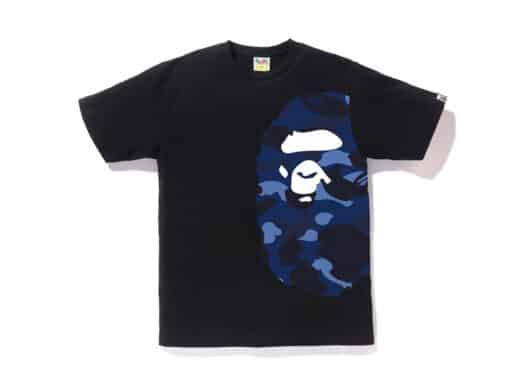 BAPE Color Camo Side Big Ape Head Tee Black/Blue