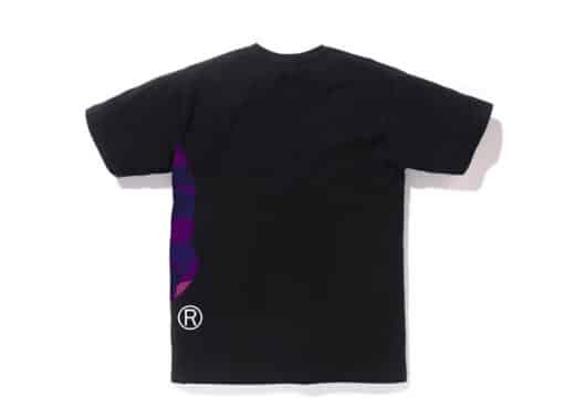 BAPE Color Camo Side Big Ape Head Tee Black/Purple - Image 2