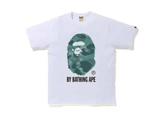 BAPE Color Camo by Bathing Ape Tee White/Green