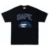 BAPE Sand Camo Half Ape Head Tee Black/Navy