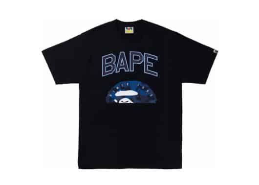 BAPE Sand Camo Half Ape Head Tee Black/Navy