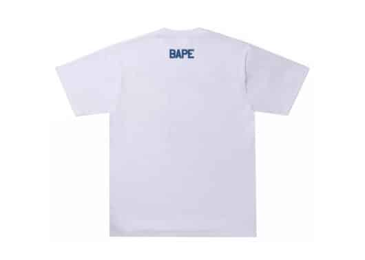 BAPE Sand Camo Half Ape Head Tee White/Navy - Image 2